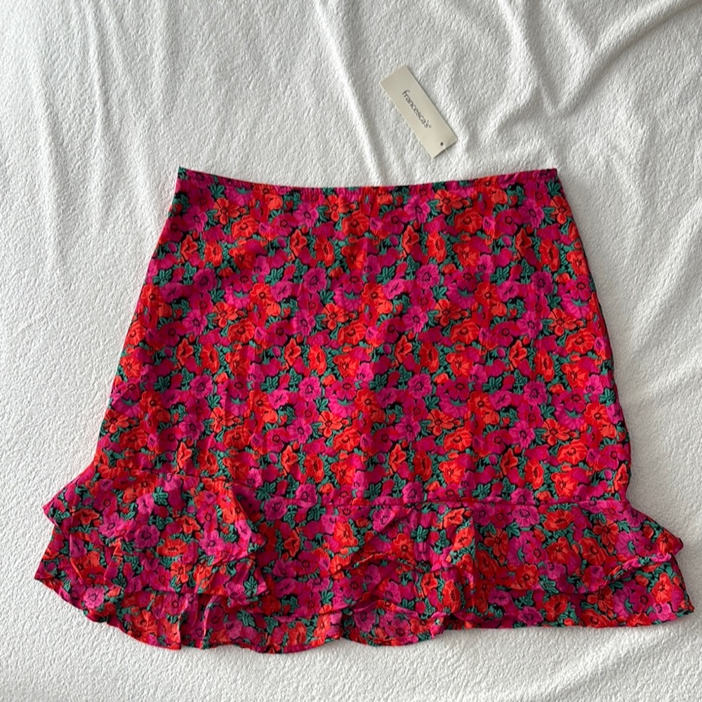 Francesca’s Floral Pink Skirt